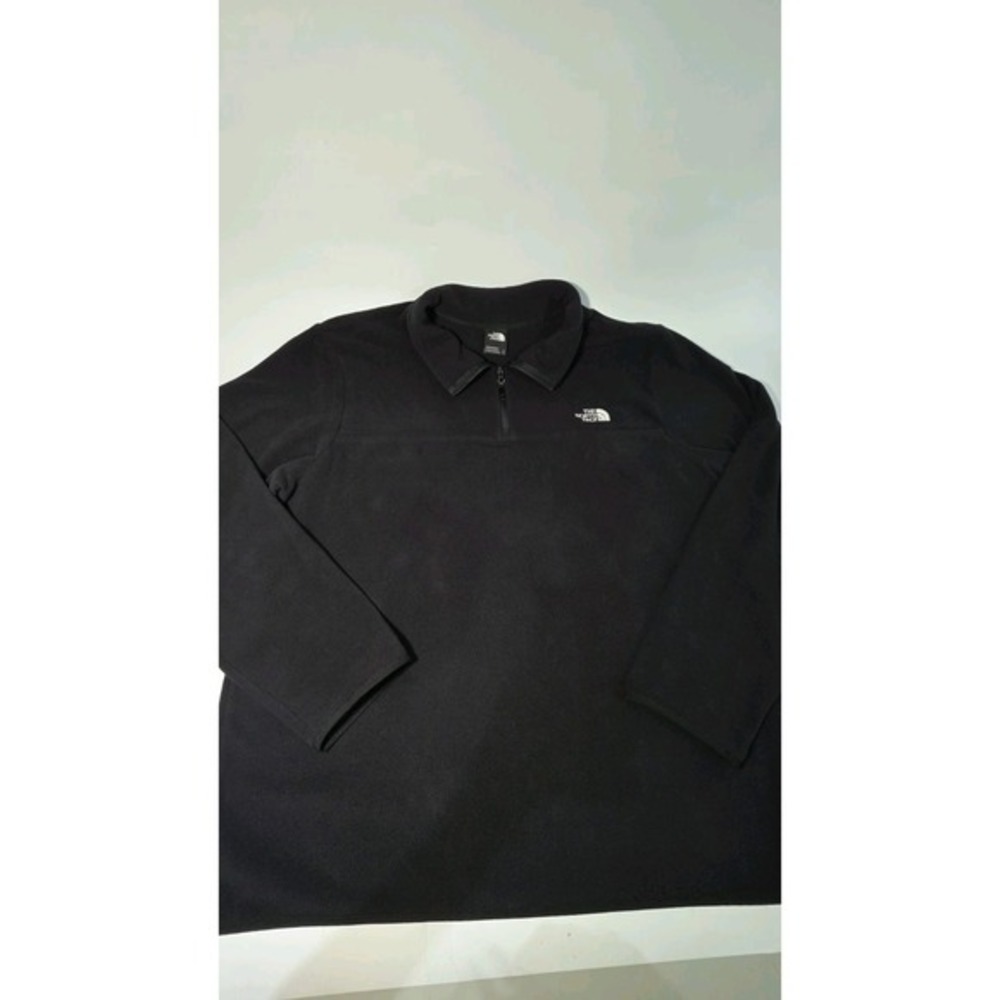 The North Face Fleece‎ Pullover Mens Large Black Quarter Zip Outdoor Sweatshirt